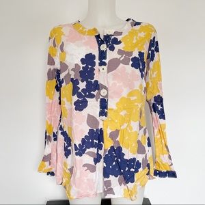 BODEN floral button up blouse Size 10
